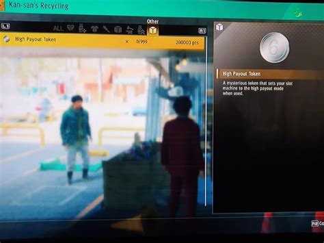 yakuza like a dragon high payout token